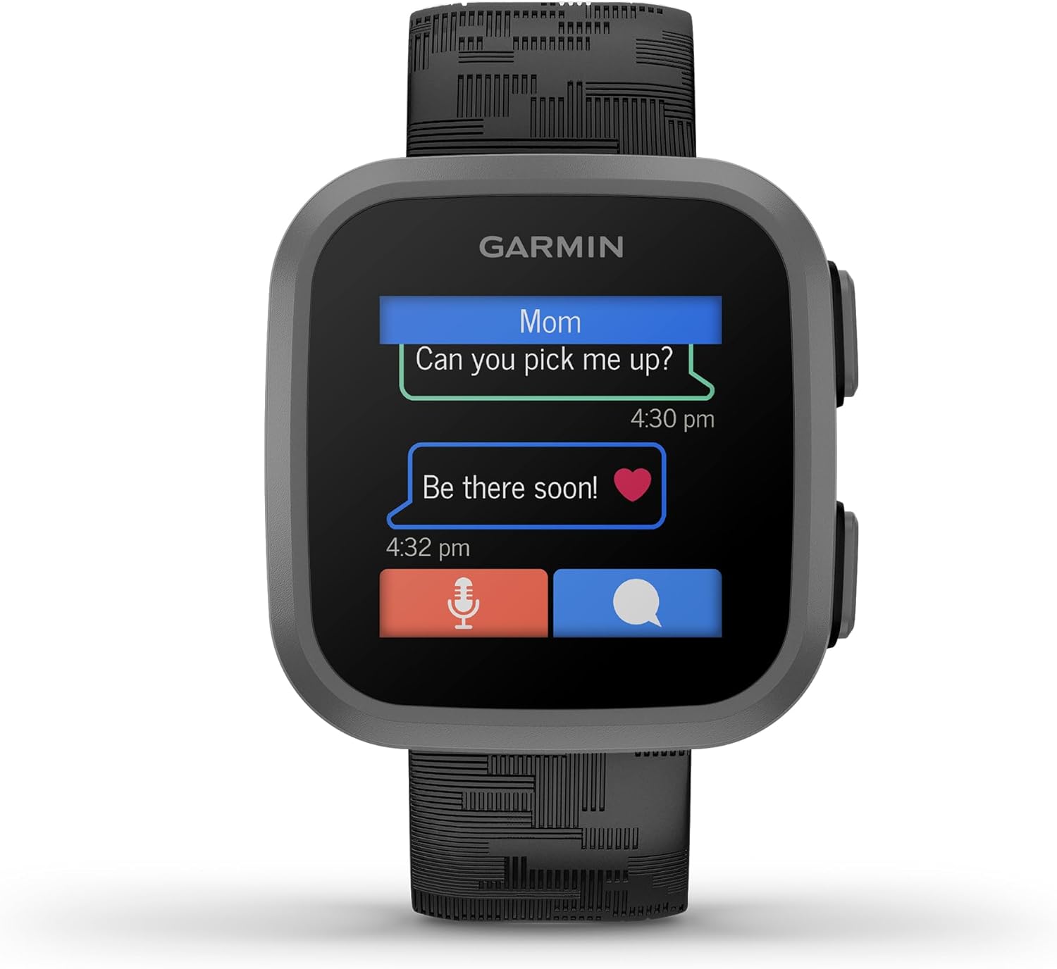 Bounce, montre intelligente pour enfants, messagerie vocale et texte bidirectionnelle, suivi de la localisation, camouflage noir – Image 2