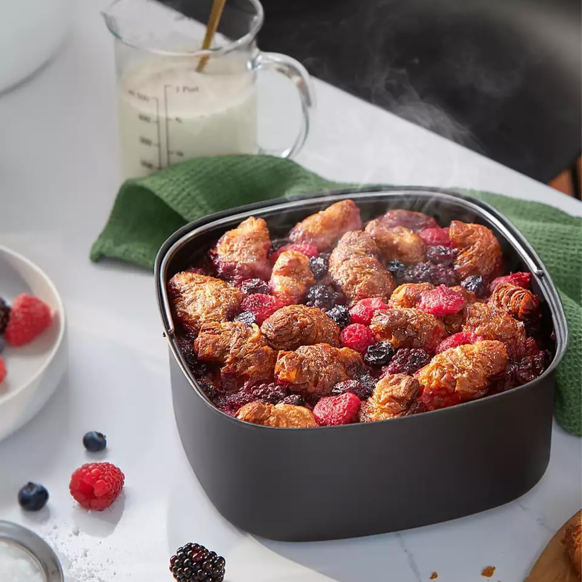 Philips Premium XXL Airfryer sans huile, Smart Sensing, 2225 W, technologie d'élimination des graisses, Rapid Air, 43,3 x 32,1 x 31,5 cm, Plastique, blanc, HD9870/20 – Image 8