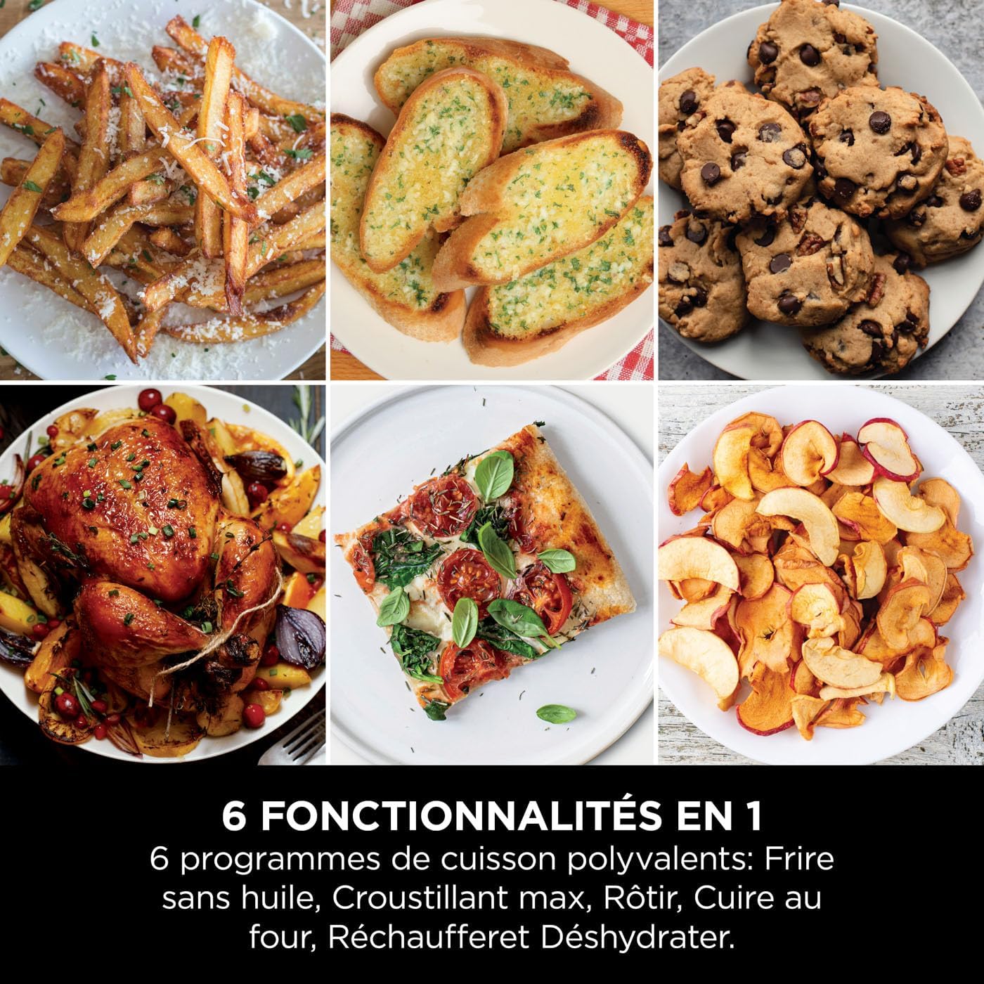 NINJA Double Stack XL Air Fryer, Friteuse sans huile Verticale Double Tiroir 4 Niveaux de Cuisson, 2 Tiroirs, 2 Grilles, Capacité de 9,5 L, 6 Fonctions, 8 Portions, Pinces, Blanc SL400EUWH – Image 9