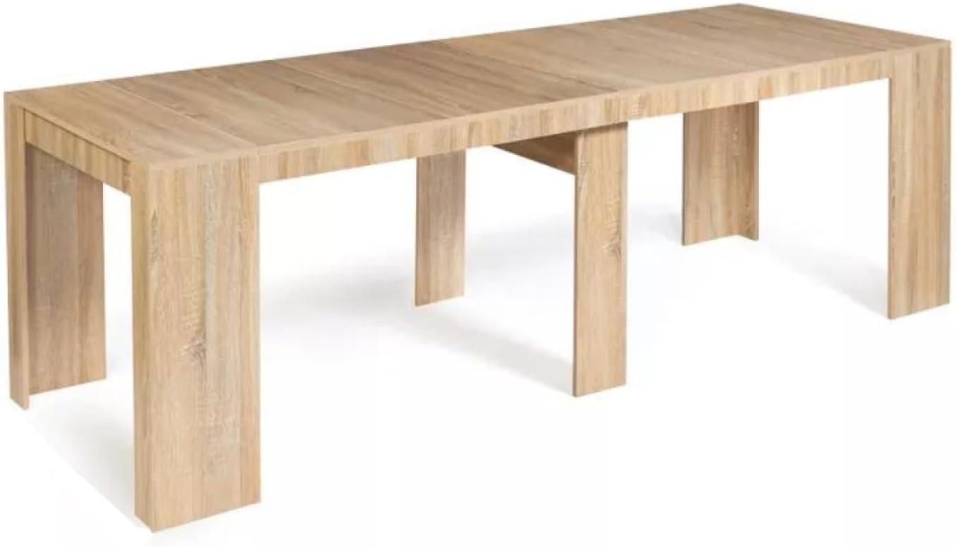 CONCEPT USINE | BELLI - Table Console Extensible en Bois | 2,35 m | Design Moderne | 8 Places avec Extension | Bois Résistant | 75x90x47 cm | Montage Rapide | Parfait pour Salon, Salle à Manger – Image 3