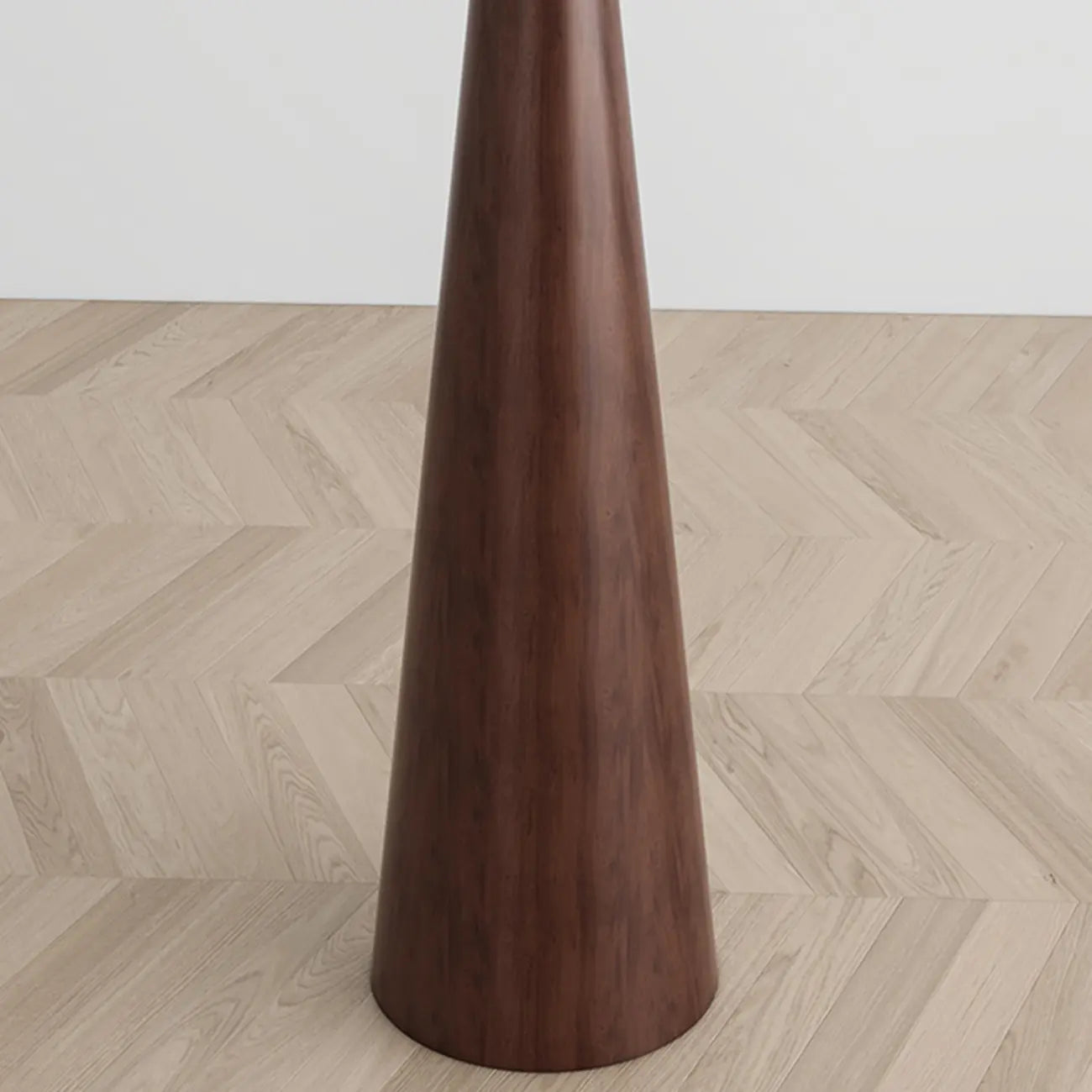 Contemporary Tapered Metal Floor Lamp Fabric Shade – Image 28
