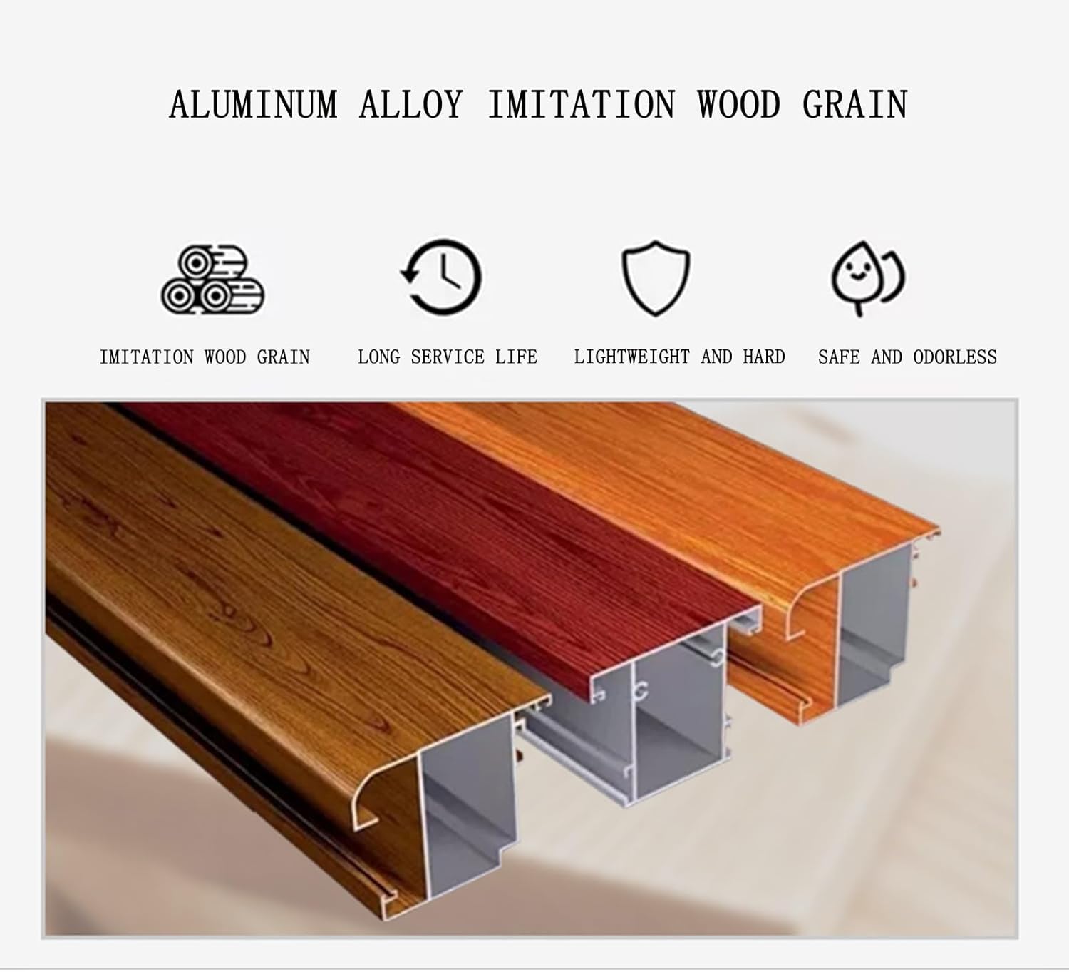 HZEPDVT Banc de Jardin en Aluminium for Trois Personnes avec Dossier et accoudoirs, résistant aux intempéries et à la Rouille, Banc de terrasse à Lattes métalliques – Image 7