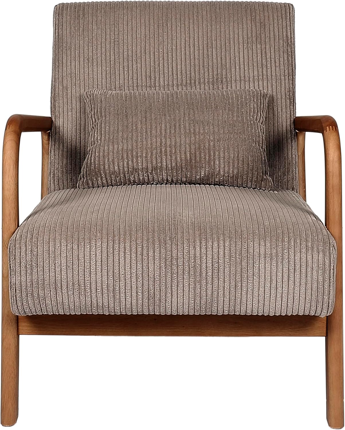 HOME DECO FACTORY, HD0348, Fauteuil Salon Cotele Scott Taupe, Softness, Mobilier, Assise, canapé et Fauteuil, 64,5x75x83,5 cm, Hauteur Assise 43 cm, Taupe – Image 4