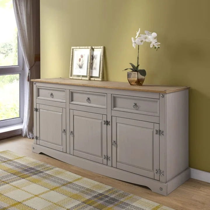65 Wood Buffet Sideboard Farmhouse - Corona Collection – Image 14