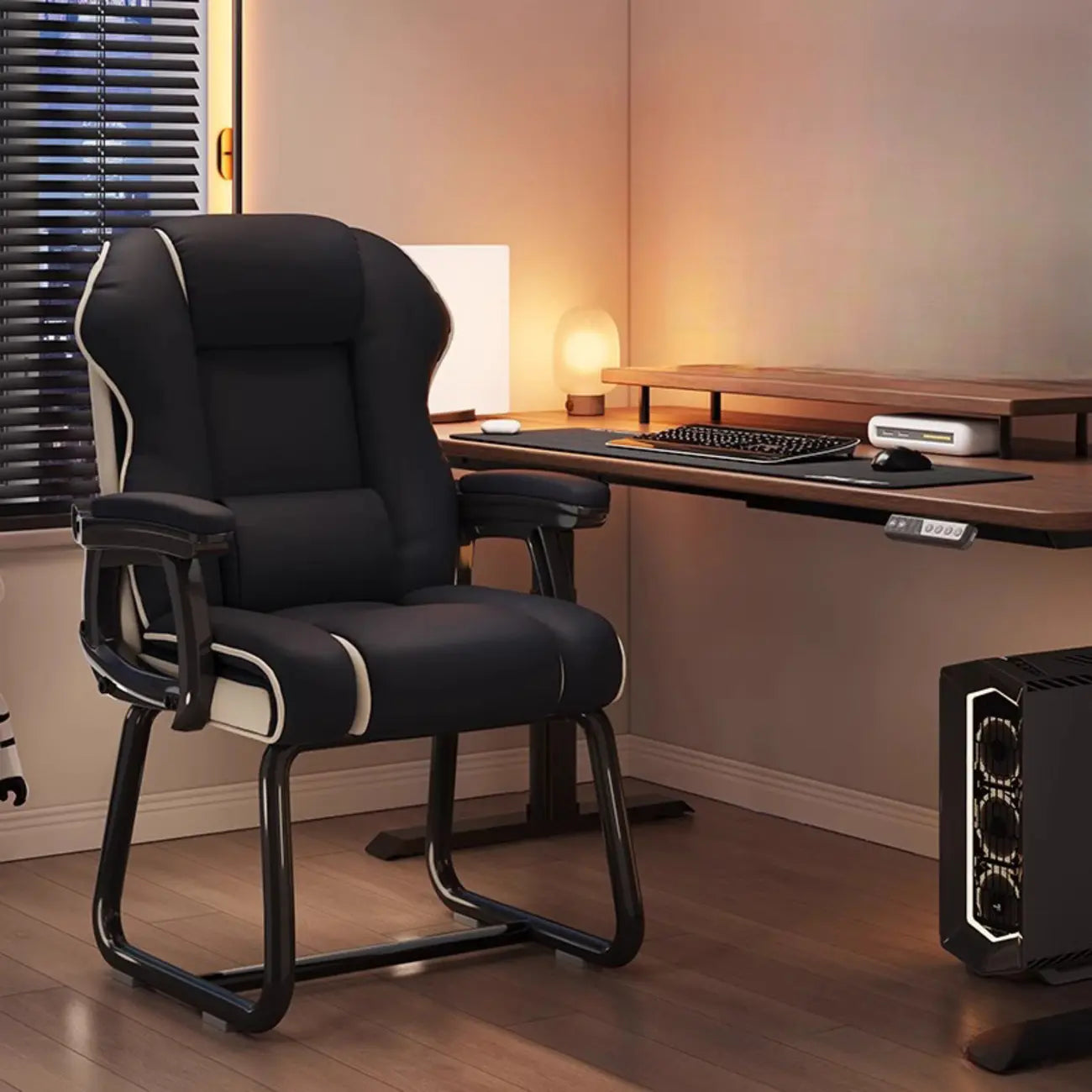 Yellow High-Back Leather Ergonomic Executive Chair – Image 21