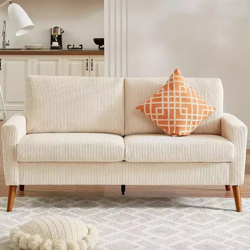 68 Loveseat Sofa Comfy Couch,Modern Loveseat Couches for Living Room/Bedroom,Comfy Sofa with Spring Cushion,Solid Wood,Tool-Free Assembly – Image 13
