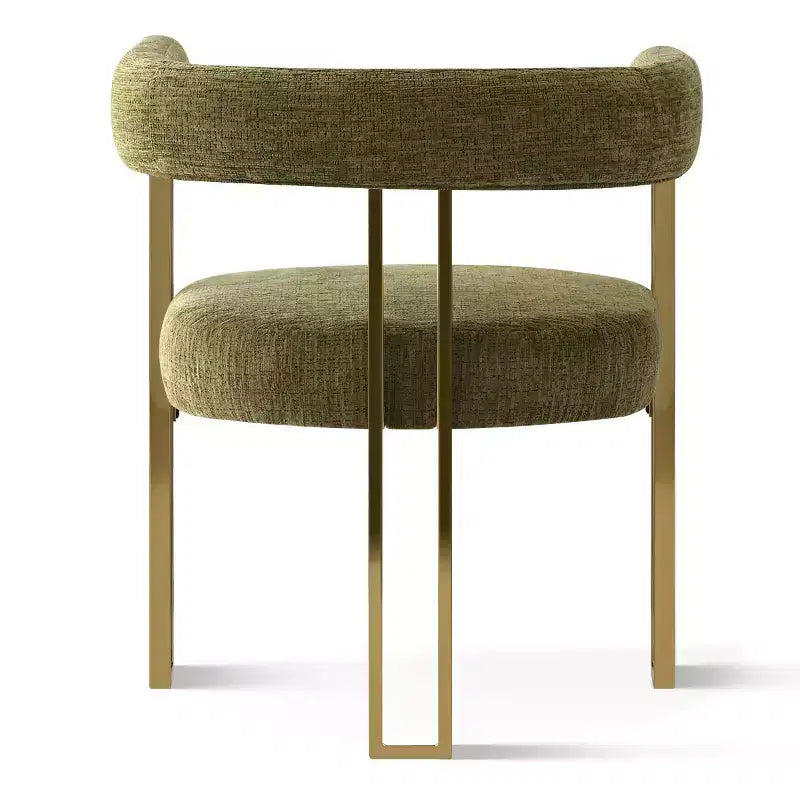 3-in-1 Oval Extendable Dining Table Set with 6 Chenille Upholstered Chairs Featuring Gold Metal Legs, Versatile Dining Furniture-Panipeachy – Image 10