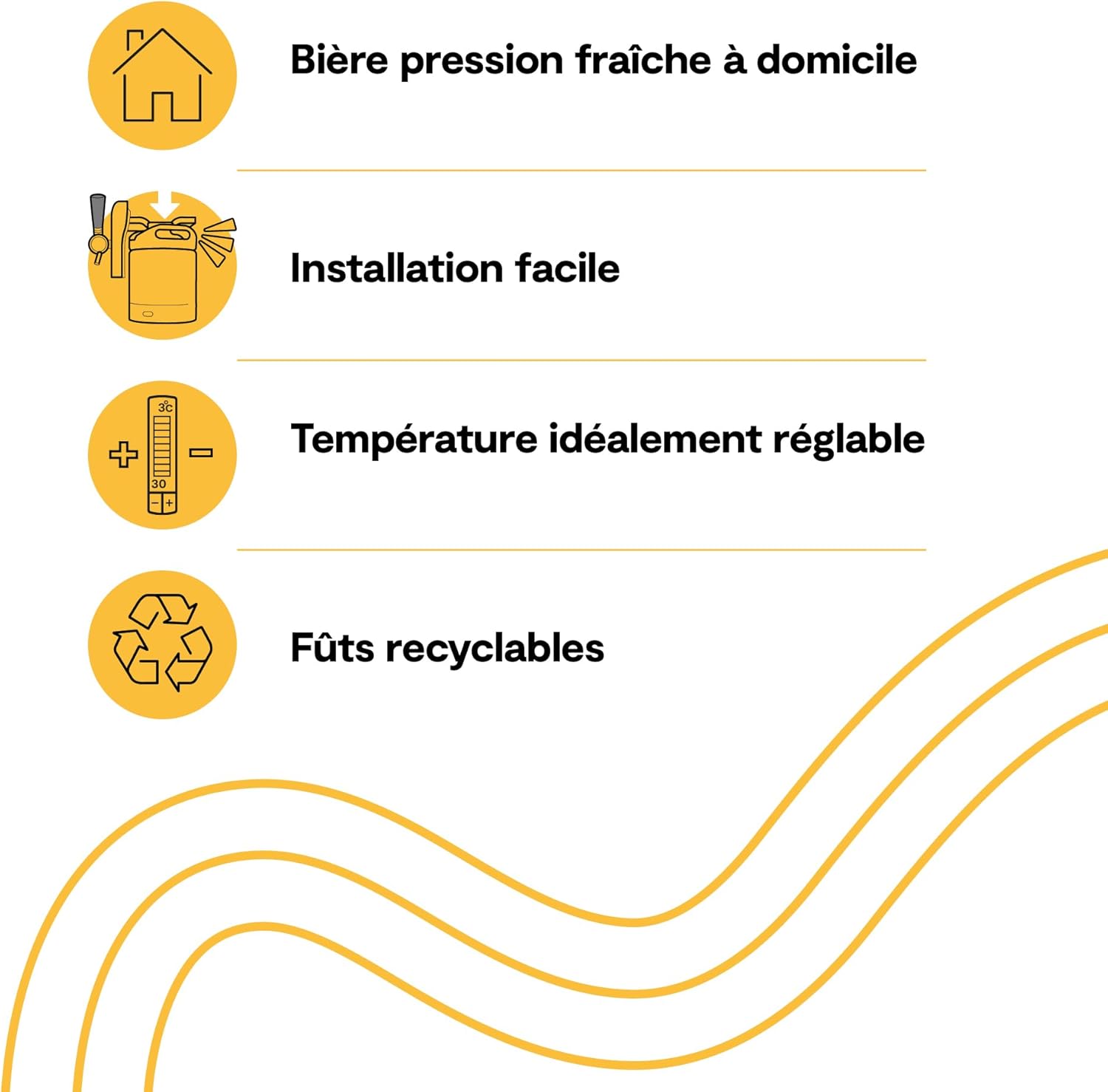 PerfectDraft – Pack Tireuse À Bière + 1 Fût Kwak Blonde 6L – Machine Pression À Domicile – Refroidissement À 3°C – 30 Jours Fraîcheur – Écran LED Température – Idée Cadeau Amateur Bière – Image 9