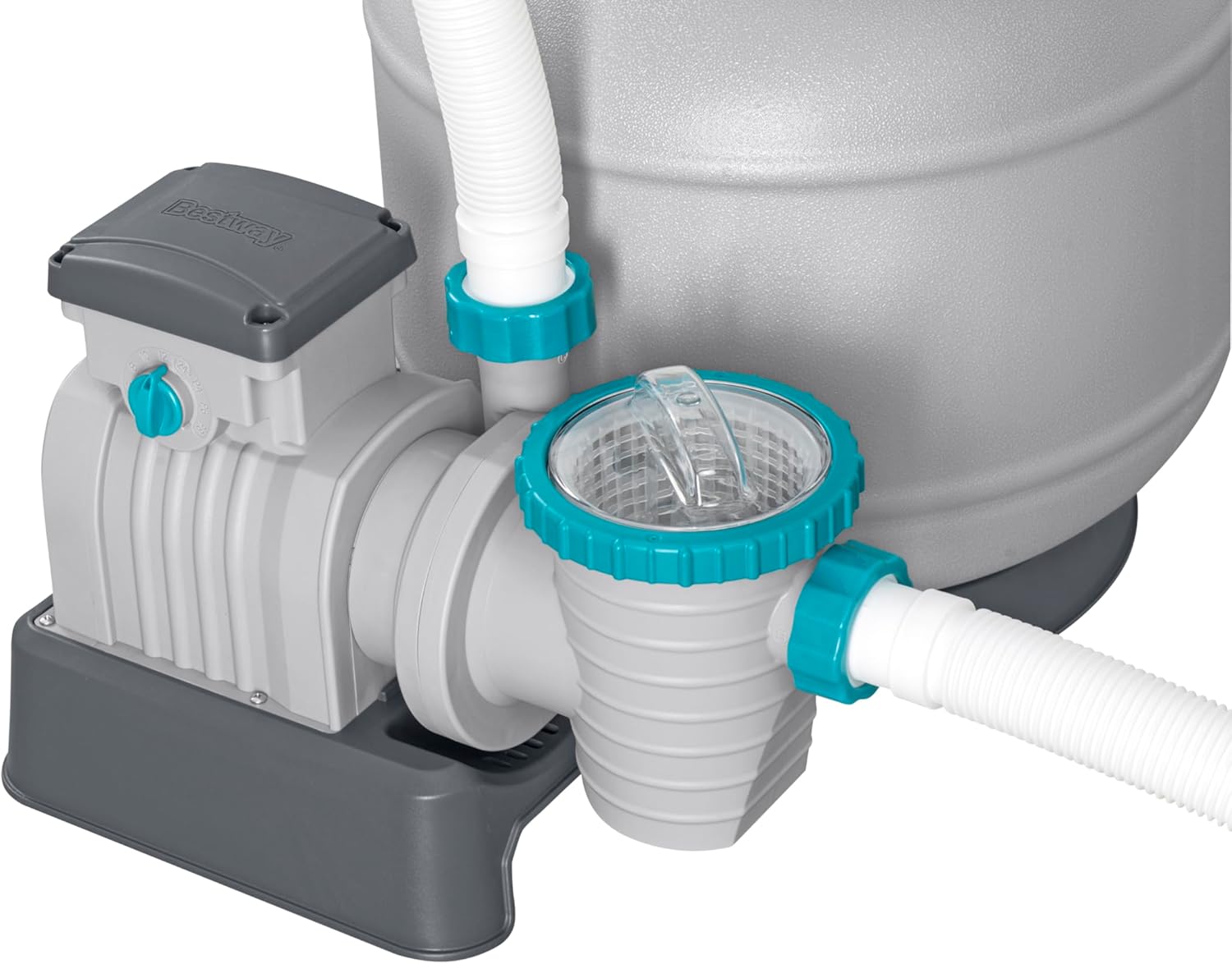 Bestway Pompe de Filtration à Sable pour Piscine Hors Sol 8 327 L - 55,5 cm x 44 cm x 60 cm - Gris/Vert – Image 10