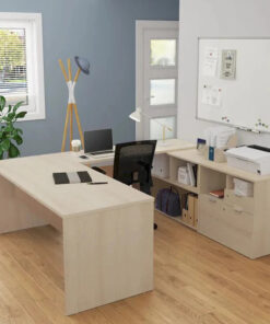 i3 Plus U-Desk with Two Drawers