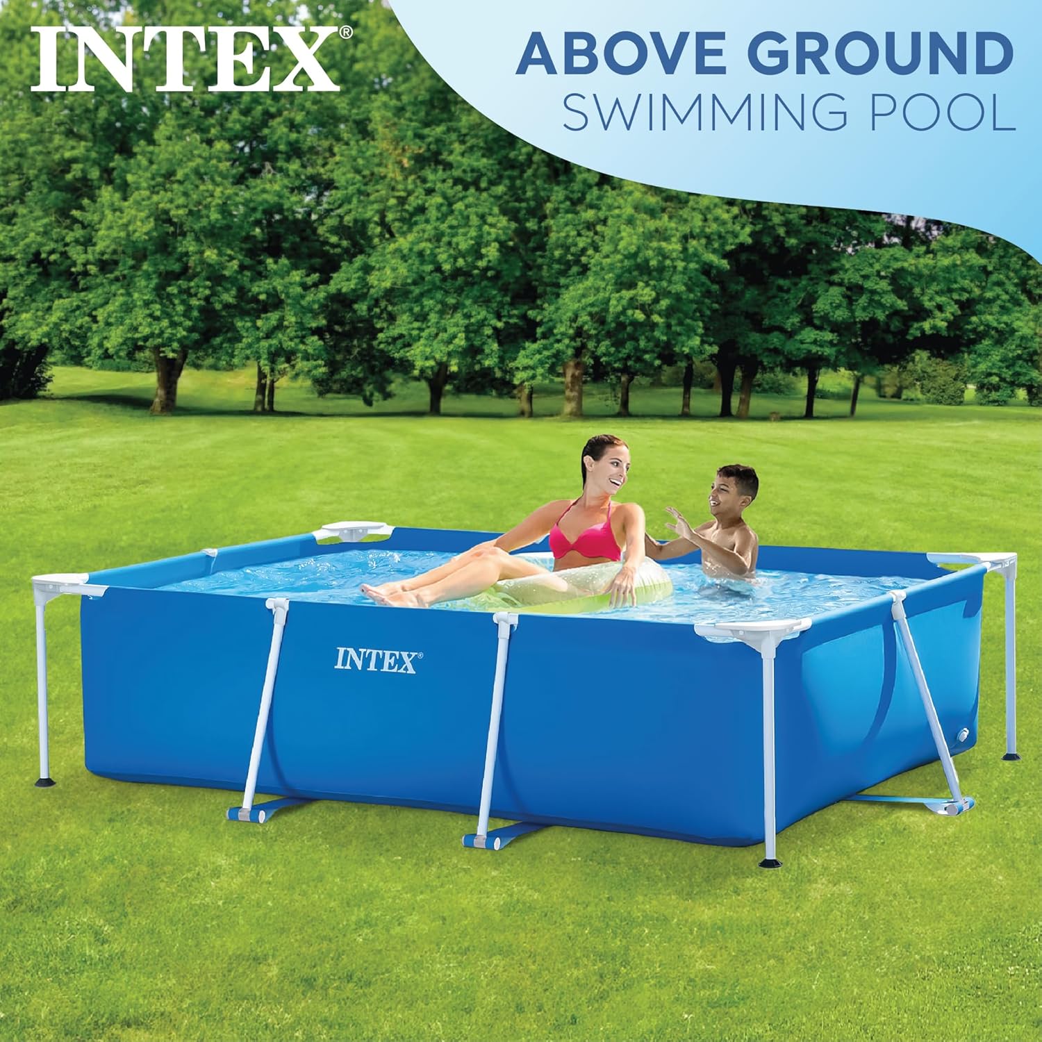 Intex Piscine Metal Frame Junior rectangulaire Tubulaire (l) 2,20 x (l) 1,50 x (h) 0,60m – Image 3
