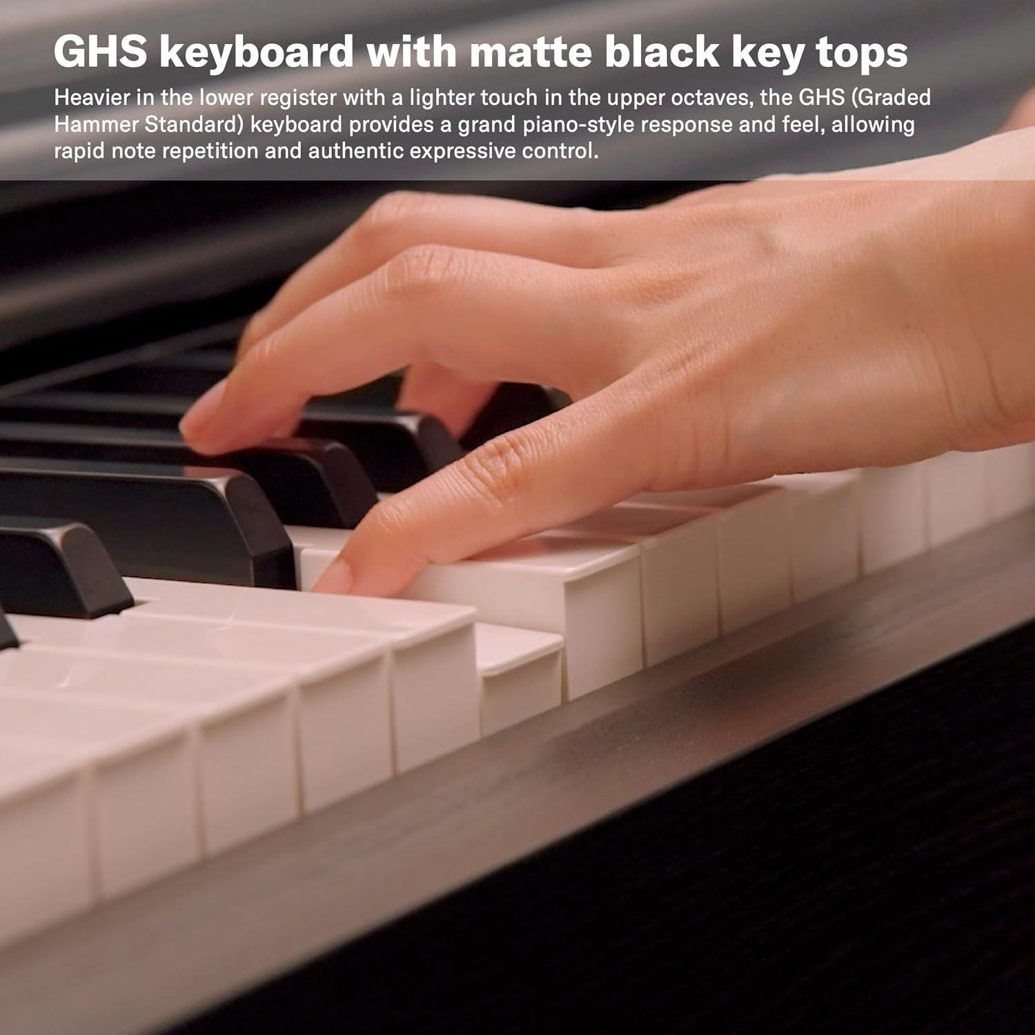 Yamaha ARIUS YDP-145 Piano Numérique - Piano d'Intérieur Moderne et meuble pour Amateurs, Jouabilité de Piano Acoustique Authentique, en noyer noir – Image 5