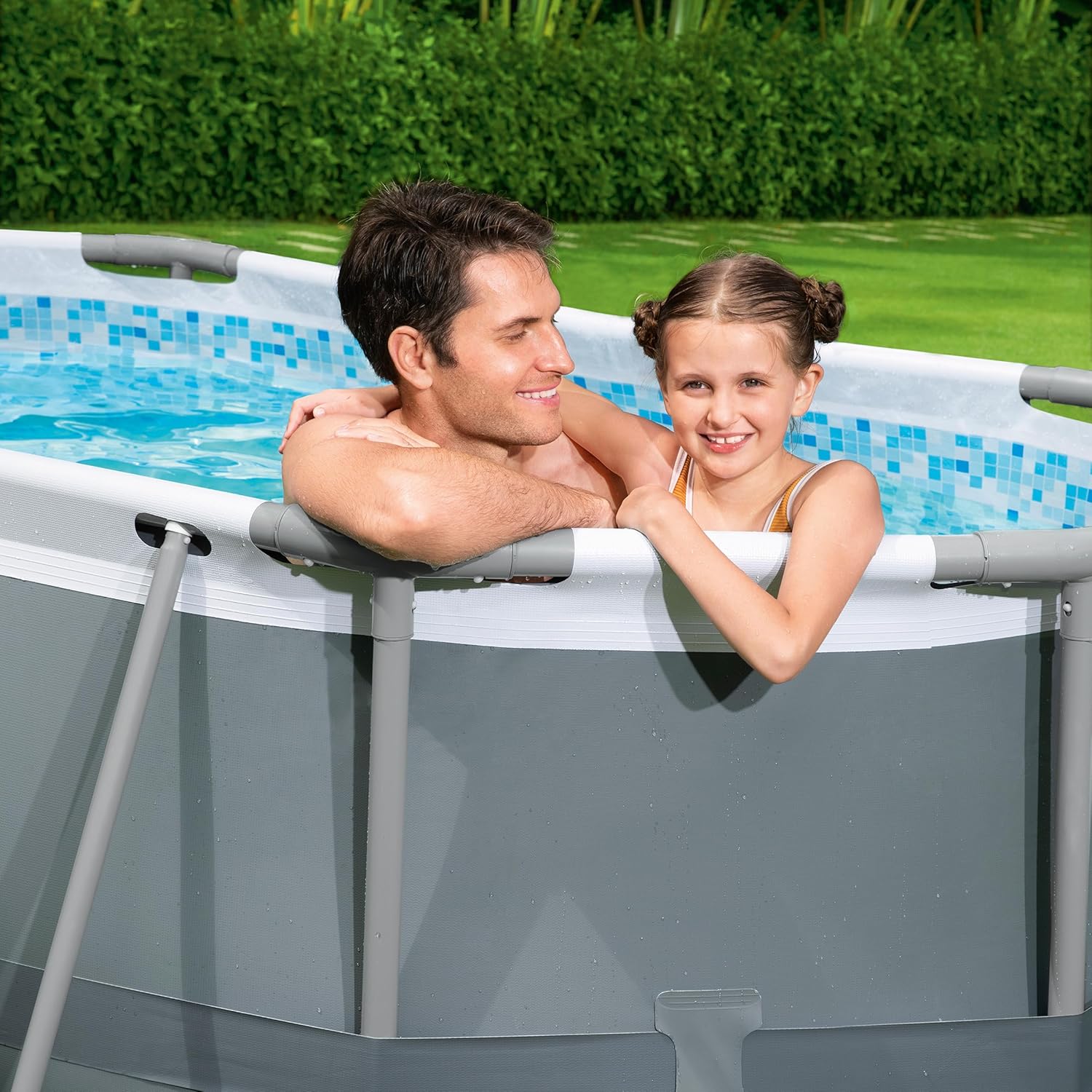 Bestway Steel Pro Max Kit Piscine Hors Sol - 305 cm x 200 cm x 84 cm - Gris – Image 4