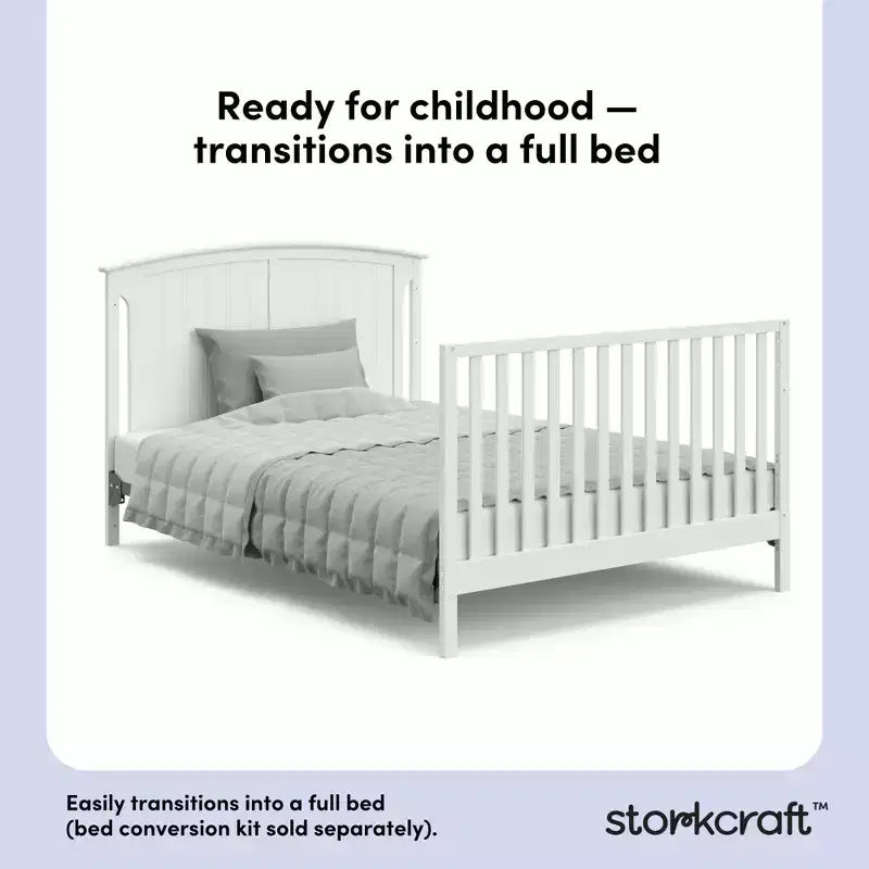 Storkcraft Steveston 5-in-1 Convertible Crib and Changer with Drawer – Image 19