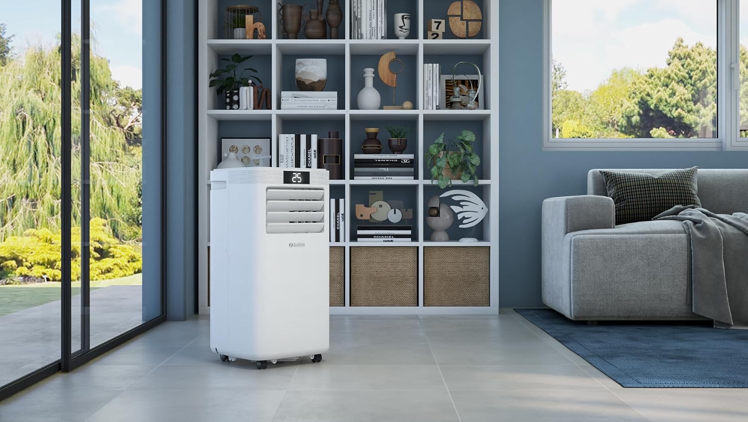 Olimpia Splendid - 02474 Dolceclima 10 HP WiFi Climatiseur portable - 10 000 BTU/h, capacité nominale 2,6 Kw, avec télécommande et WiFi intégré, Gaz naturel R290, Blanc – Image 7