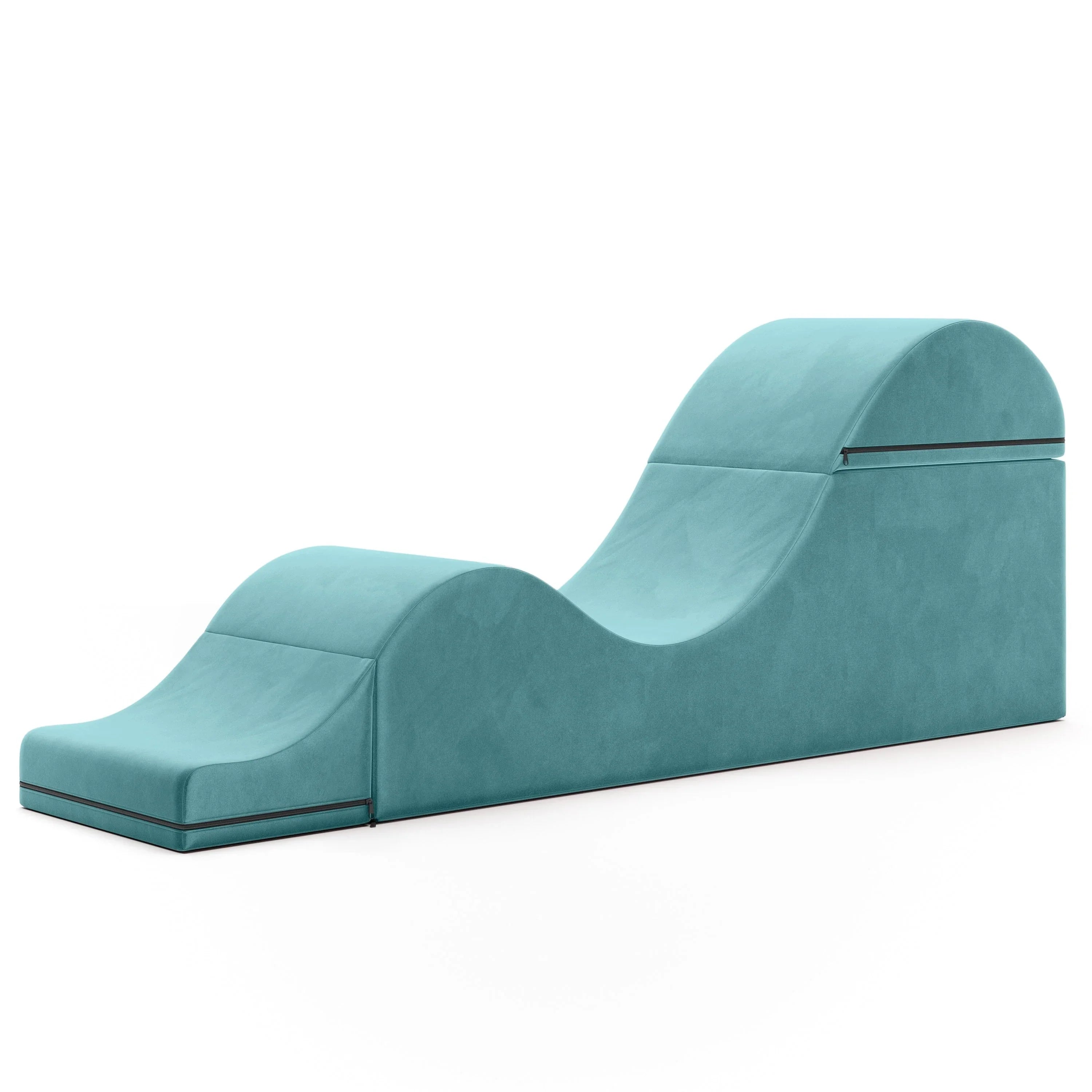 Avana Kami Convertible Chaise / Yoga & Massage - 2-In-1 Ottoman with Concealed Fold Out Yoga Lounge Chair, Microvelvet - N/A – Image 37
