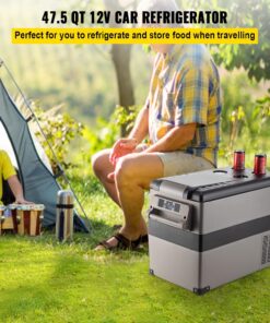 Alternative view of VEVOR Réfrigérateur Portable à Compression 45 L,Réfrigérateur de Voiture 693 x 345 x 456 mm，Mini Frigo Glacière Électrique 60W Réfrigération Rapide Conduite Sécurisée pour Maison/Voiture/Camping