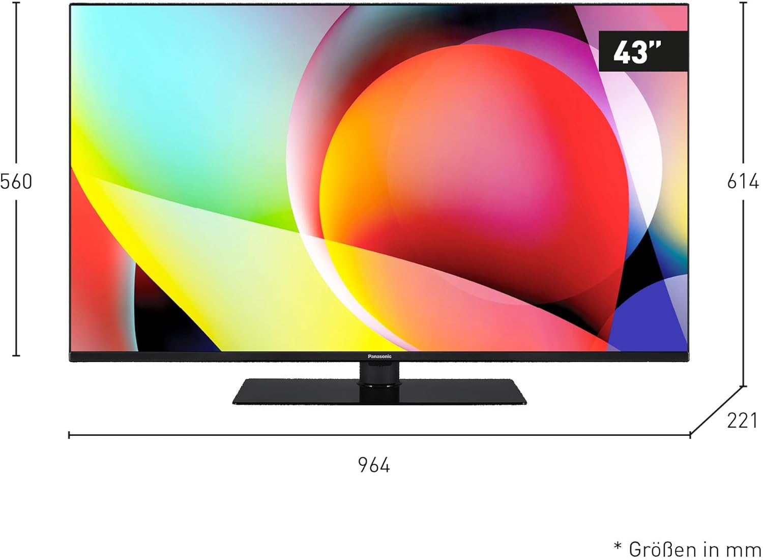 Panasonic TN-43W70AEZ, Série W70 43 Pouces 4K Ultra HD LED Smart TV, 2024, Assistant Google, Chromecast, Dolby Vision & Atmos, Mode Jeux, Bluetooth, pour Une expérience visuelle exceptionnelle – Image 2