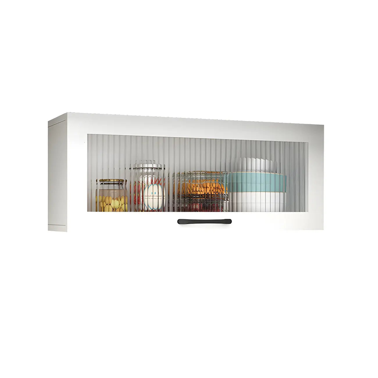Kitchen White Wood Wall-Mounted Storage China Cabinets – Image 12