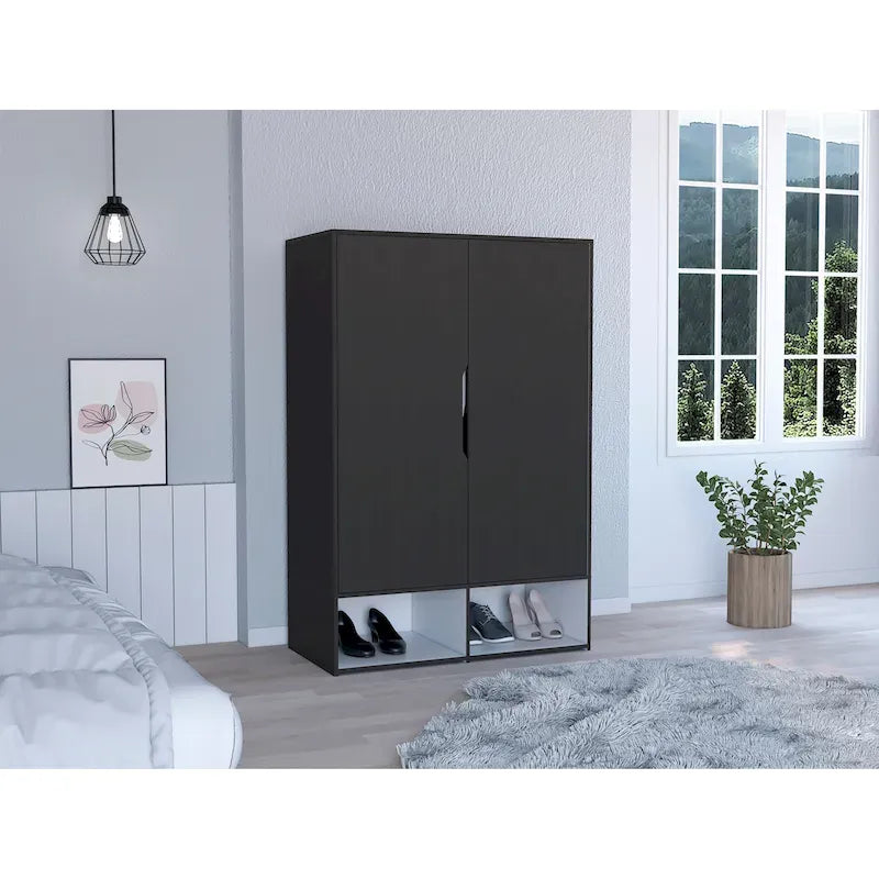 Rose Double Armoire with Hanging Rod – Image 2