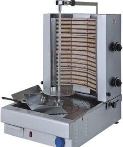 Broche Kebab Electrique - 2 Zones de Chauffe - 35 kg - Mastro