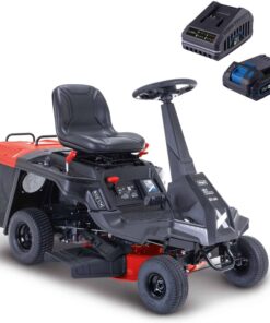 Scheppach Tondeuse Thermique autoportée MR225-61 - 4,4 KW - 6 CV - Largeur de Coupe 61 cm - Hauteur de Coupe réglable 35-75 mm - Jardins jusqu'à 2600 m² - Panier de 150 l
