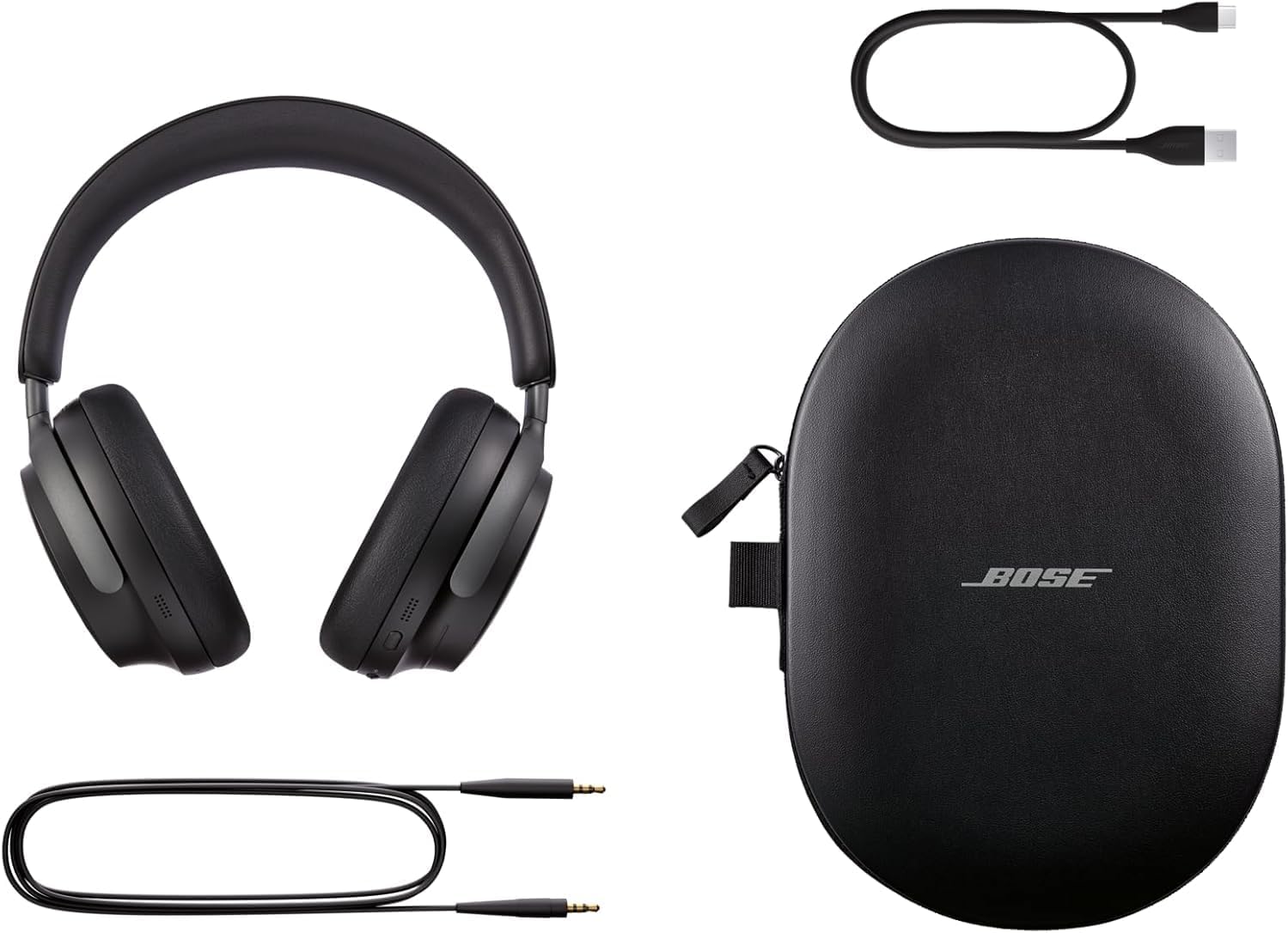 QuietComfort Ultra Headphones, Casque sans fil à réduction de bruit avec audio spatial, Casque Bluetooth confortable avec micro intégré, jusqu’à 24 h d’autonomie de la batterie, Noir – Image 4