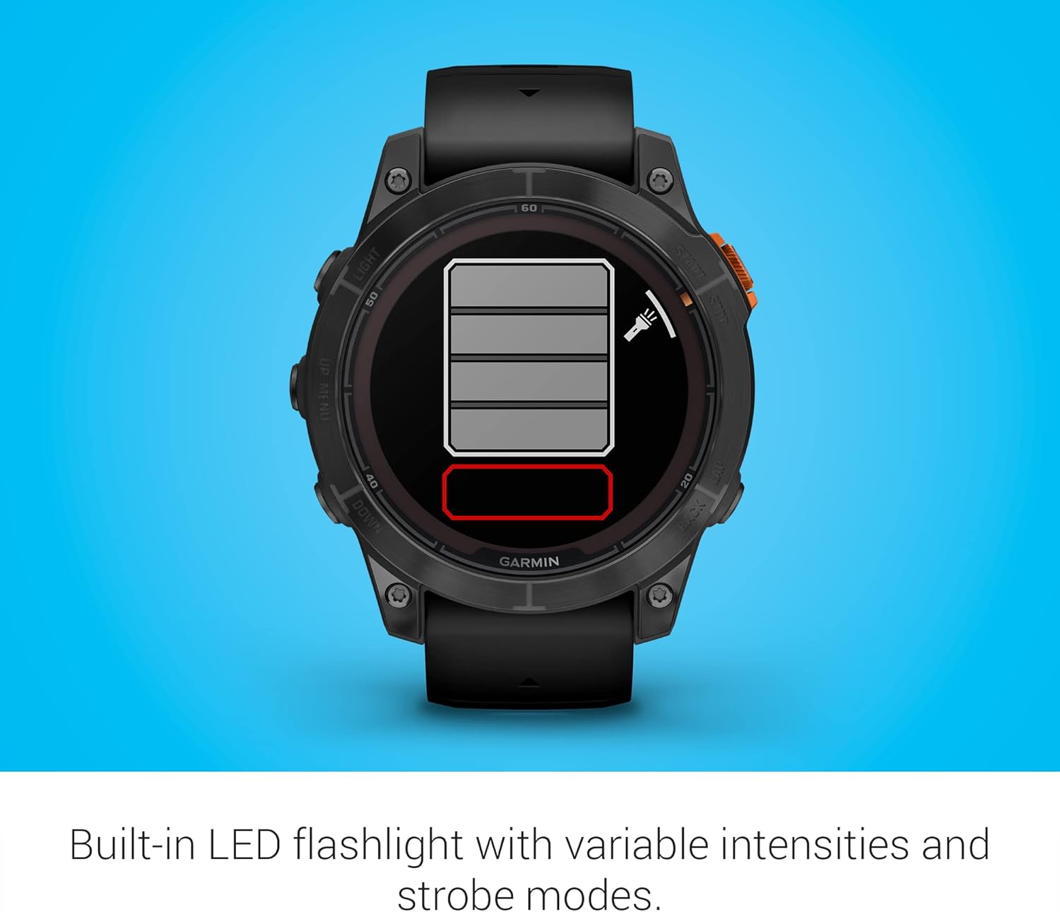 fēnix 7 Pro, Solar - Montre GPS Multisports connectée – Gray avec Bracelet Noir – Boîtier 47 mm (Reconditionné) – Image 8
