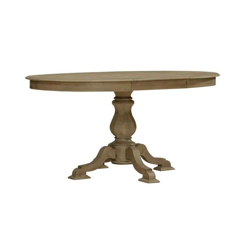 Magnolia Manor Round Pedestal Dining Table with Expandable Leaves - 2 Finishes – Image 18