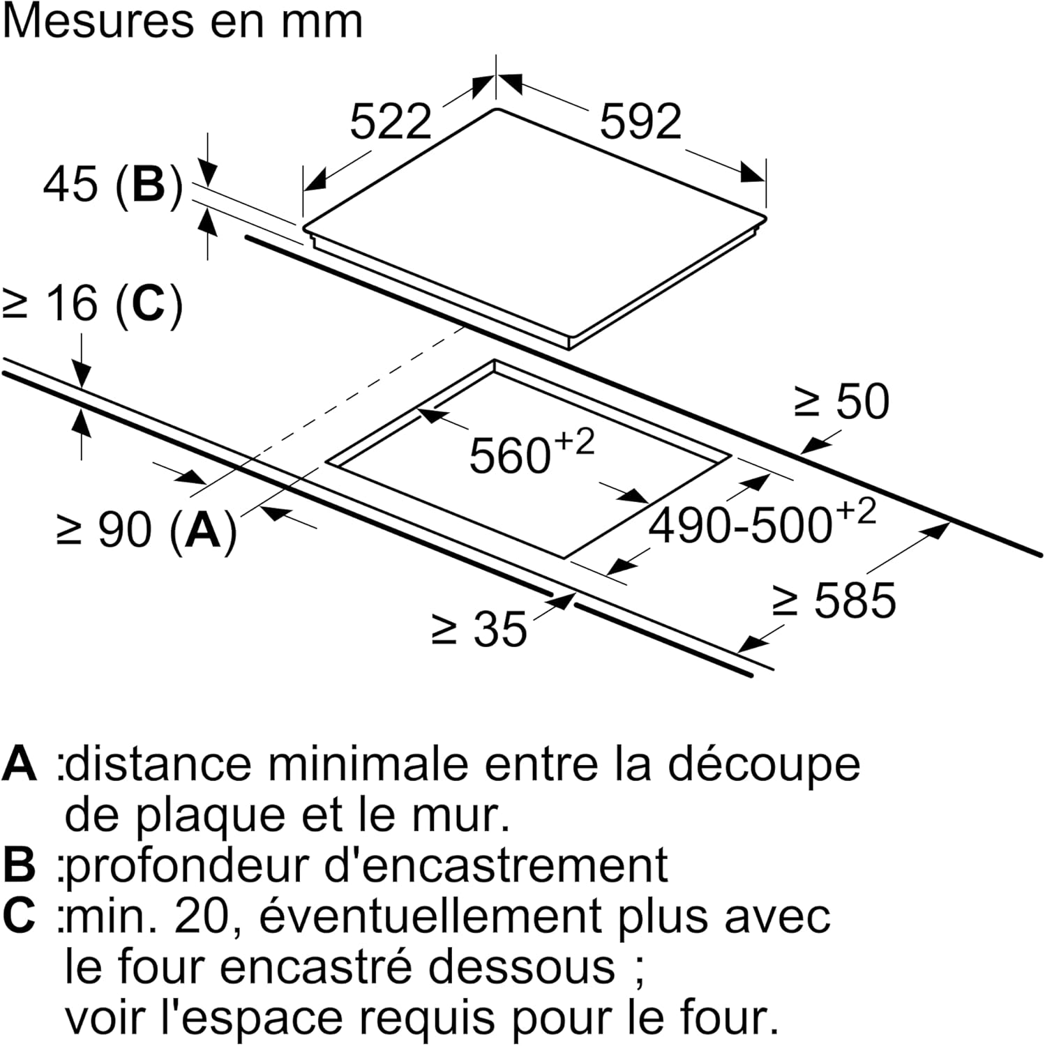 Bosch PKE611FN8E - Sérié 6 - plaque électrique - 4 foyers - 60 cm - 6900 W - Noir – Image 5