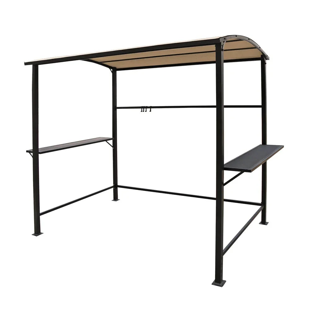 Outdoor 5 ft. x 8 ft. Steel Frame Grill Gazebo Canopy Barbecue Shelter – Image 11