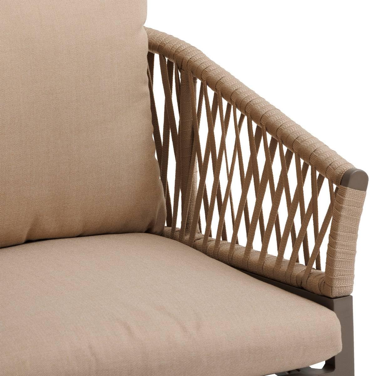 Hespéride - Lot de 2 Fauteuils de Jardin Oriengo Miel et Praline Anti-Rouille Tissu Déperlant Coussins Déhoussables Mobilier pour Terrasse Balcon – Image 4