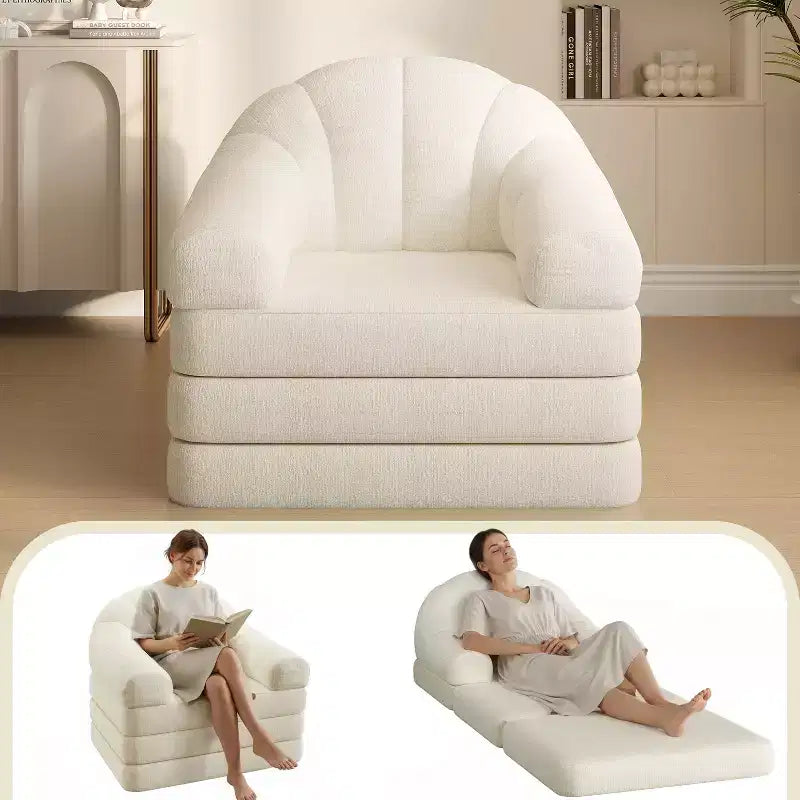 Yaheetech 2-in-1 Folding Sofa Bed Foldable Chair Bed for Living Room, Bedroom – Image 7