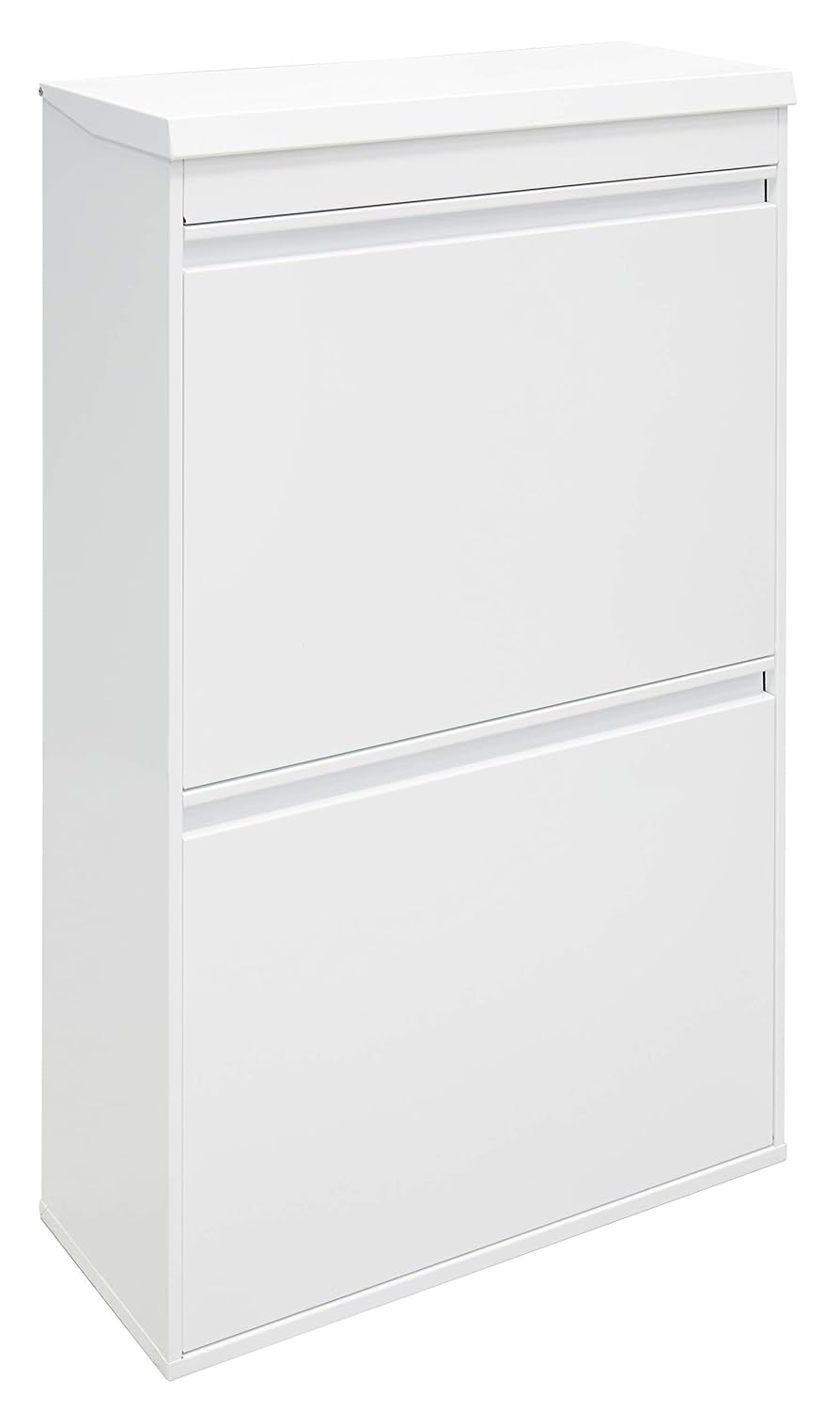 ARREGUI Top CR621-B Poubelle de recyclage en acier, poubelle de tri sélectif, 4 seaux, avec plateau supérieur multifonction, 4 x 17 L (68 L), blanc – Image 6