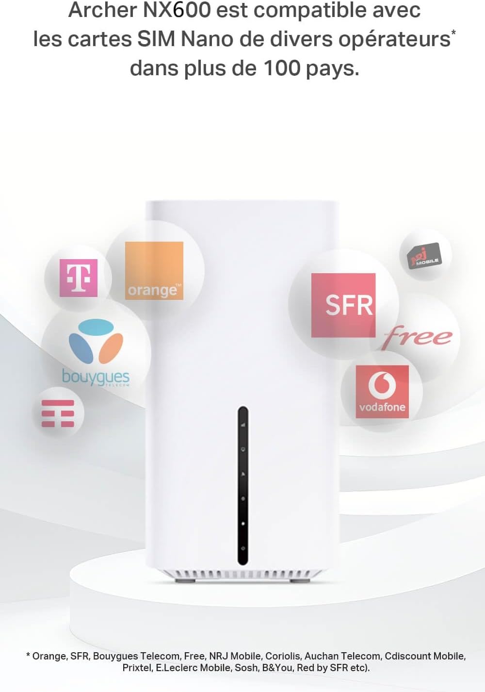 TP-Link Archer NX600 Routeur Wi-Fi 5G LTE, carte SIM 5G, AX3600 double bande Wi-Fi 6, 1 port 2,5 G + 2 ports 1G, gestion Web et application, plug and play – Image 5