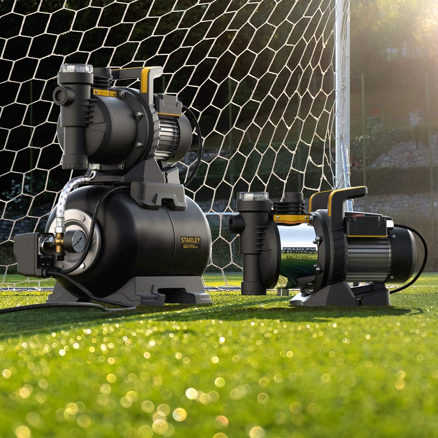 Stanley Pompe Autoamorçante SXGP900XFBE avec Réservoir pour Eaux Claires 900 W,Débit max. 3.300 l/h,Hauteur d'élévation max. 42 m – Image 2