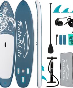 FEATH-R-LITE Stand Up Paddle Board Gonflable pour Adultes Sup avec Deux configurations différentes d'accessoires