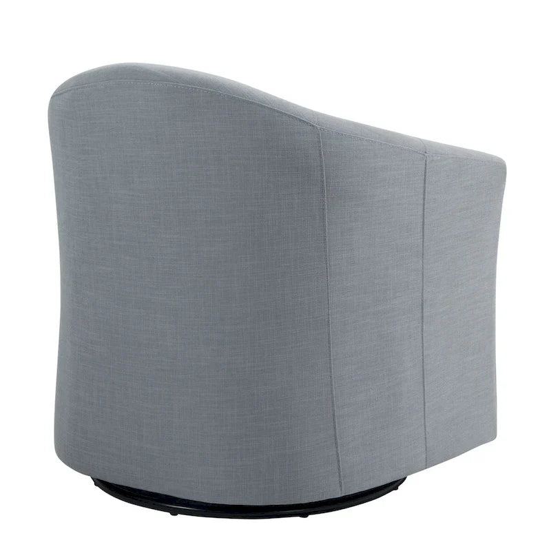 Set of 2 Modern Upholstered Swivel Barrel Chair Living Room Accent Chair – Image 15