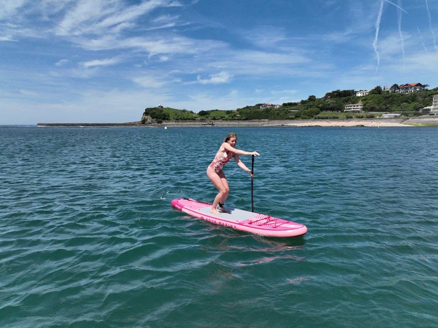 Aqua Marina Stand Up Paddle Coral 310 x 78 cm - Planche de SUP gonflable avec kit complet - Avec pagaie, pompe, sac à dos et aileron - Légère, stable et polyvalente – Image 7