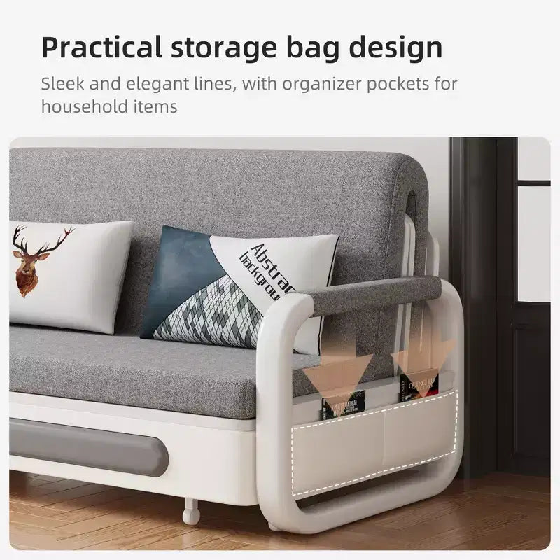 Luck Live Modern 62.2in. sleeper sofa Multifunctional Storage Sofa Bed – Image 12