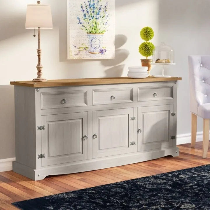 65 Wood Buffet Sideboard Farmhouse - Corona Collection – Image 20
