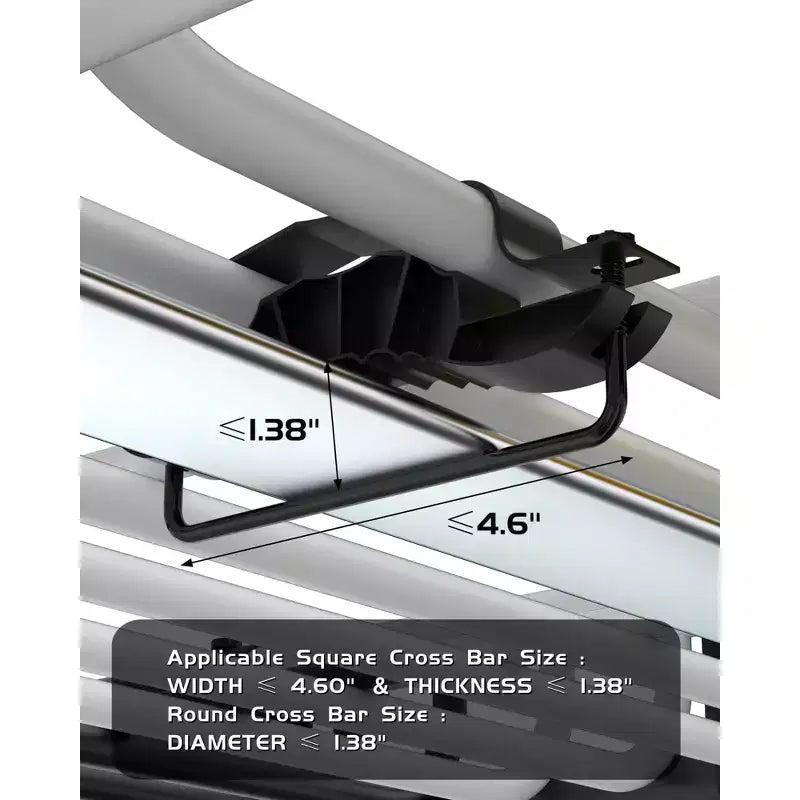 Global Heavy Duty Roof Rack Cargo Basket Steel Construction, 200 lbs Capacity, Large Luggage Carrier for SUVs, Cars, Trucks – Image 4