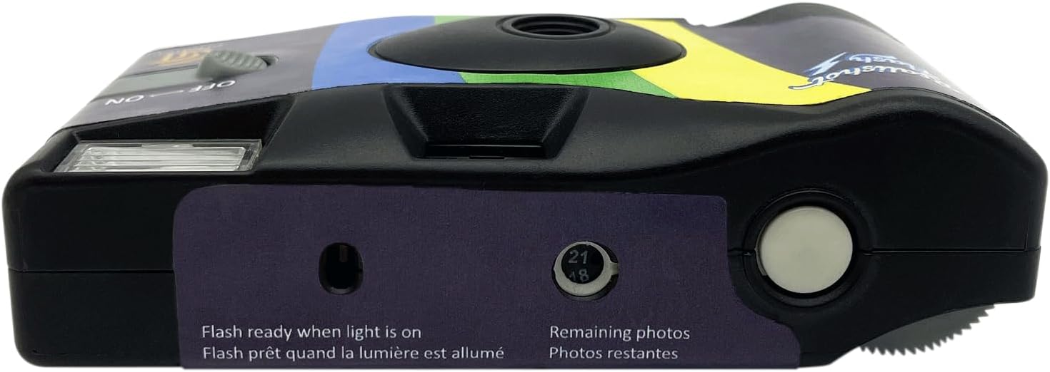 GT PHOTO GT27FL Realishot Flash - Pack de 10 Appareil Photo Jetable 35mm avec Flash, 27 Poses, Idéal pour Événements, Voyages et Souvenirs, Compact, Léger et Facile à Utiliser - Gris – Image 6
