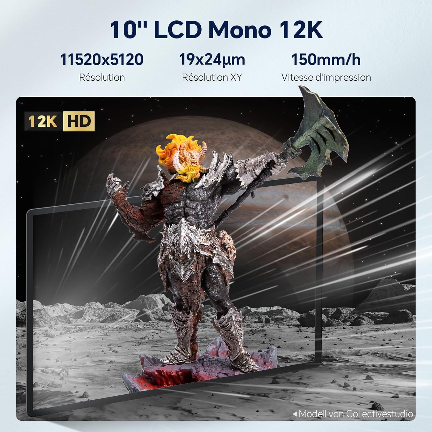 Imprimante 3D ELEGOO Saturn 3 Ultra 12K MSLA en résine - 218,88 mm x 122,88 mm x 260 mm – Image 2