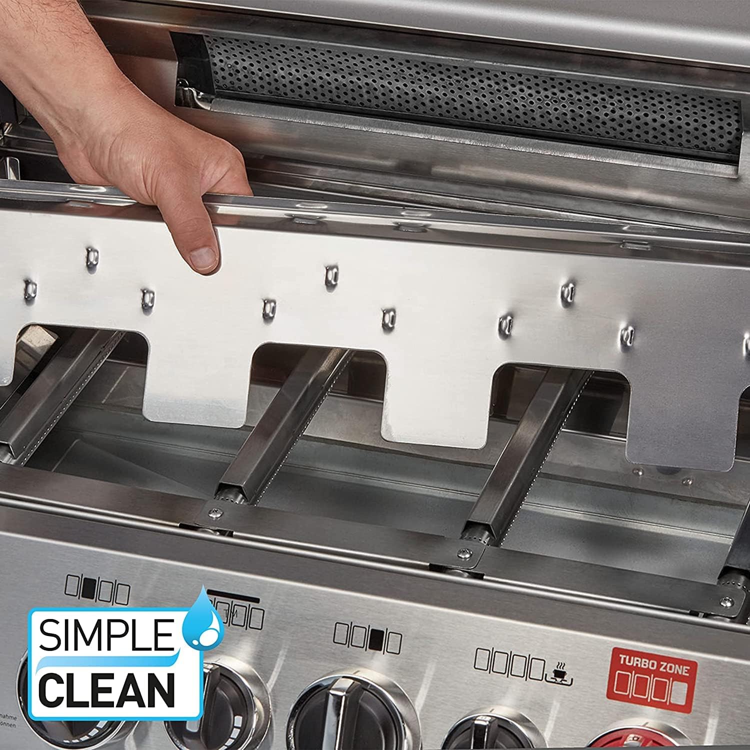 ENDERS - Barbecue Monroe Pro 4 SIK Turbo - 4 brûleurs dont 1 Turbo Zone - 1 brûleur arrière infrarouge - 1 brûleur latéral - Simple Clean - Switch Grid - Jusqu'à 14 convives - 21,1 kW – Image 4