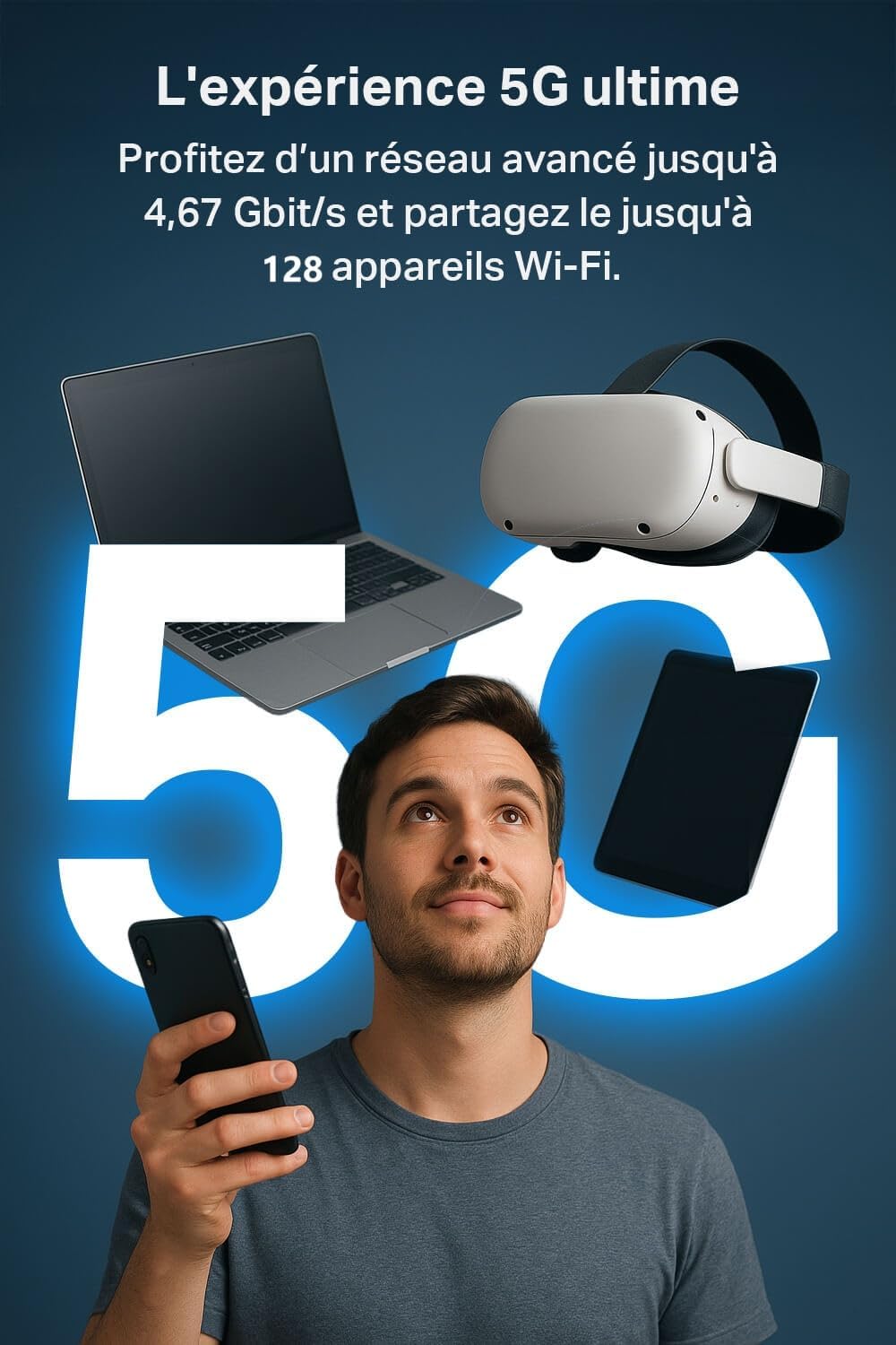 TP-Link Archer NX600 Routeur Wi-Fi 5G LTE, carte SIM 5G, AX3600 double bande Wi-Fi 6, 1 port 2,5 G + 2 ports 1G, gestion Web et application, plug and play – Image 9
