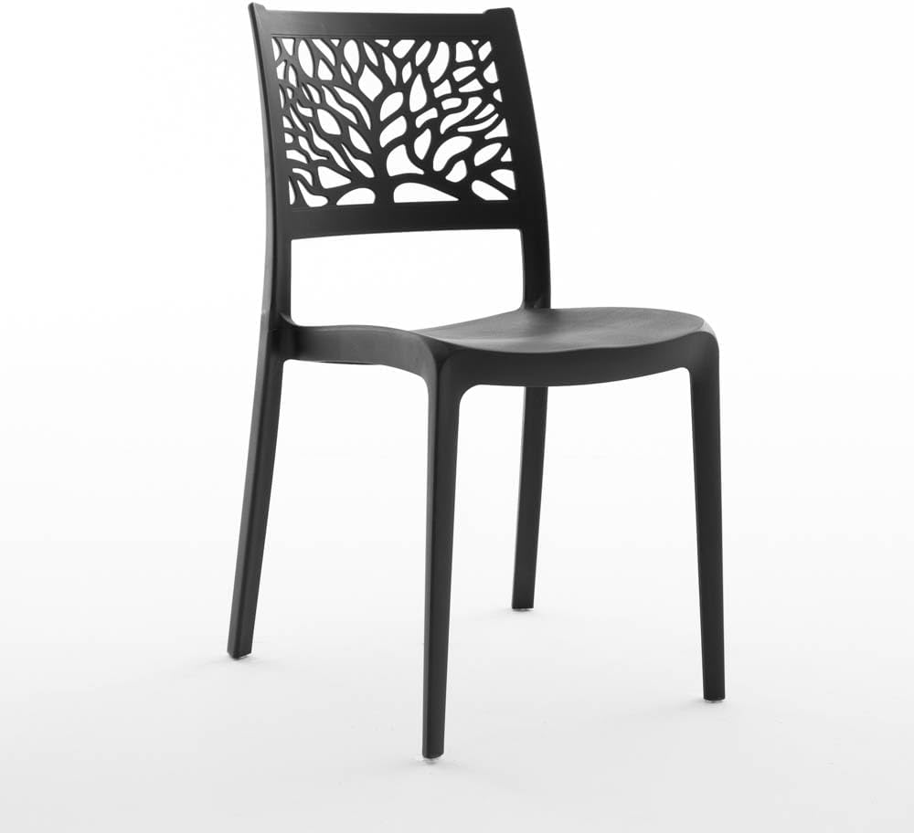 Chaises Flora en résine avec fibre de verre (4, Anthracite) – Image 7