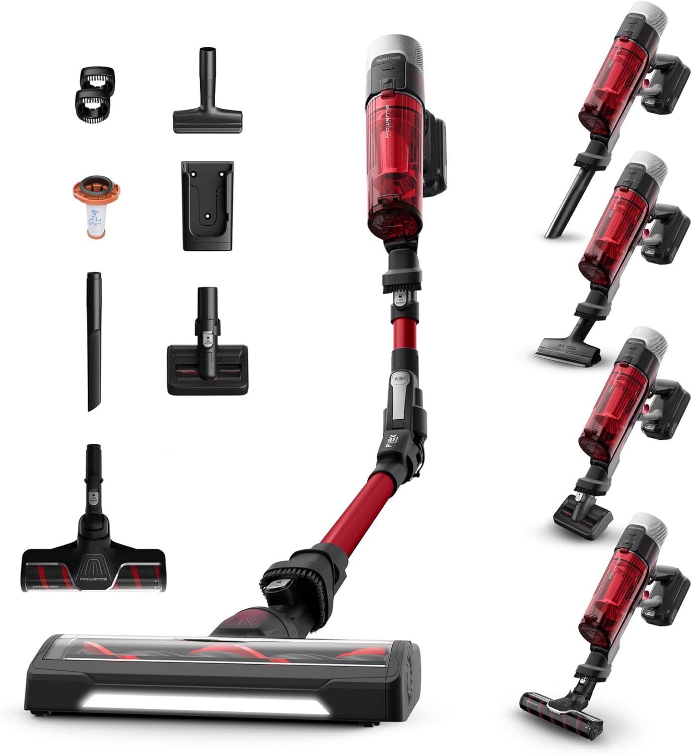Rowenta X-Force Flex9.60, Aspirateur balai sans fil multifonction, Performant avec 100AW, Autonomie 45 minutes, Ultra léger, Tube Flex, RH2099WO – Image 3