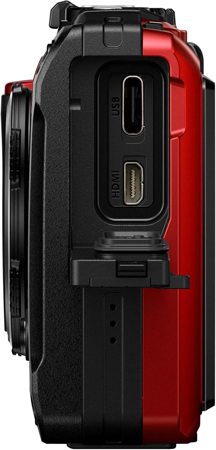OM SYSTEM Tough TG-7 Rouge, 12 MP, étanche, Antichoc, Modes de Prise de Vue sous-Marine et Macro, vidéo 4K, Zoom 4X Grand-Angle (successeur Olympus TG-6) – Image 3