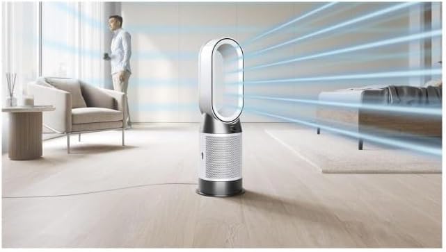 Dyson Purifier Hot+Cool HP1, ventilateur, purificateur d’air et chauffage (Blanc/Argent) – Image 5